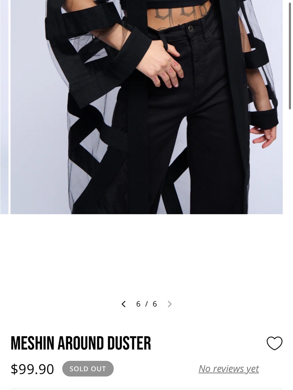 AKIRA Meshin Around Sheer Mesh Duster Cardigan NWT Medium - Picture 10 of 10